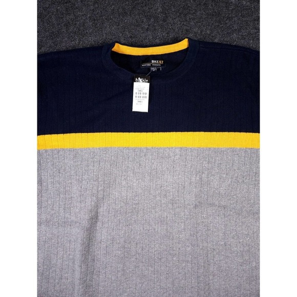 Vintage Buckle BKE Sweater Mens Small S Long Sleeve Sweatshirt Ribbed Y2K NWT - Picture 2 of 12